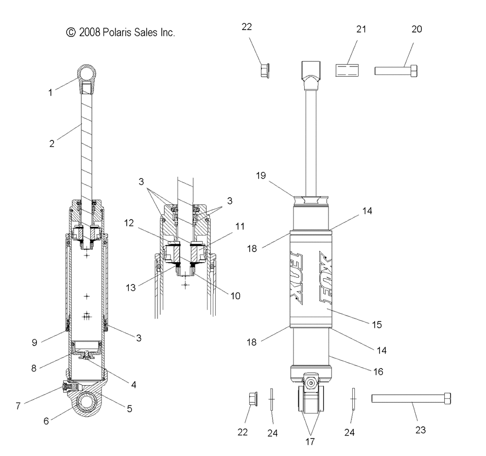 Suspension shock rear track (7043177) - s10pr6_pd6 all options