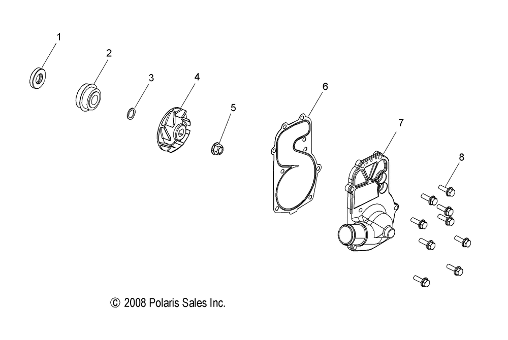 Engine water pump - s10pr6_pd6 all options