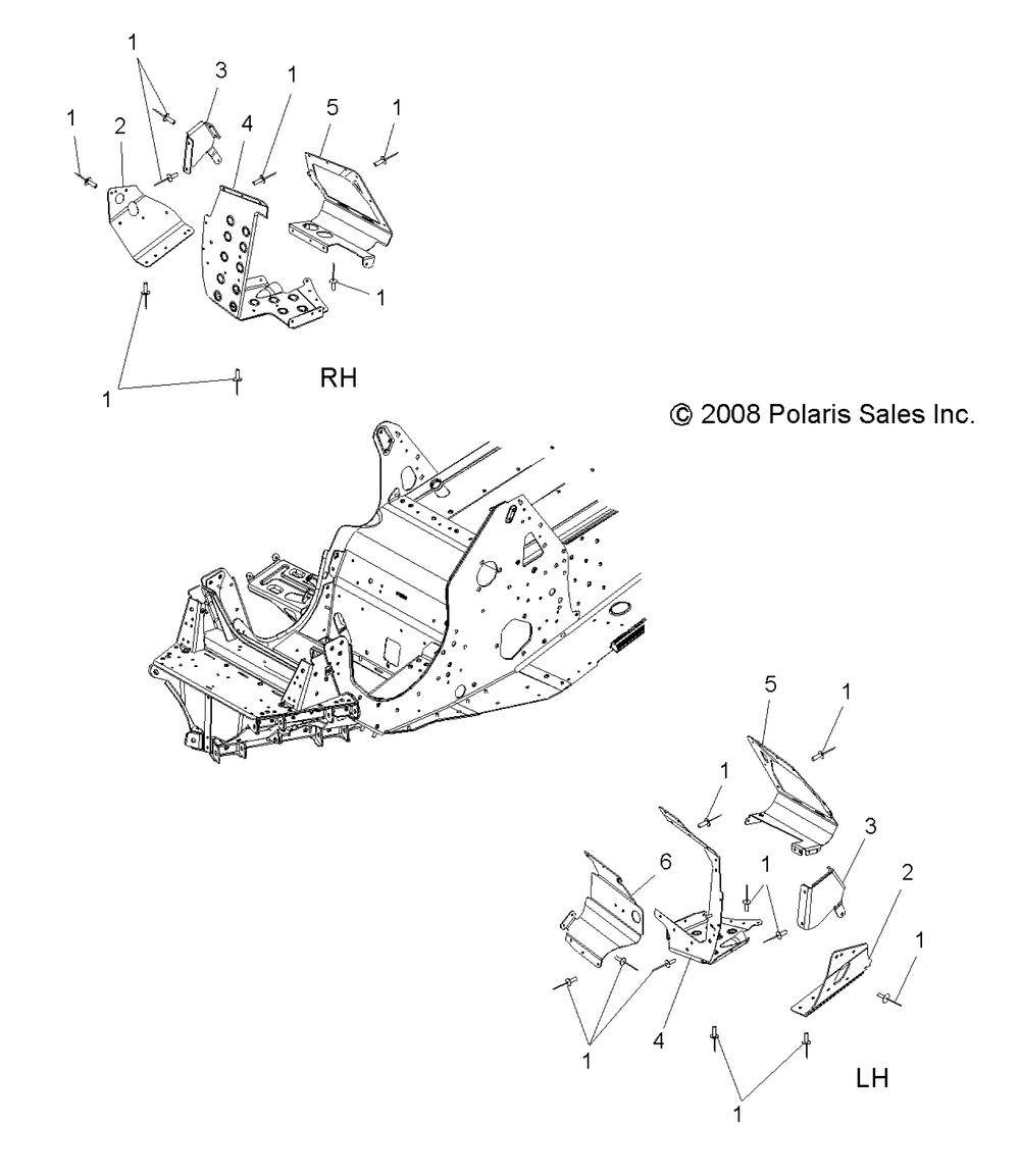 Chassis footrests - s10pr6_pd6 all options