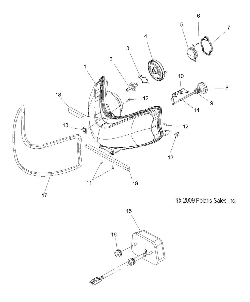 Electrical headlight and taillight - s10ps8 all options