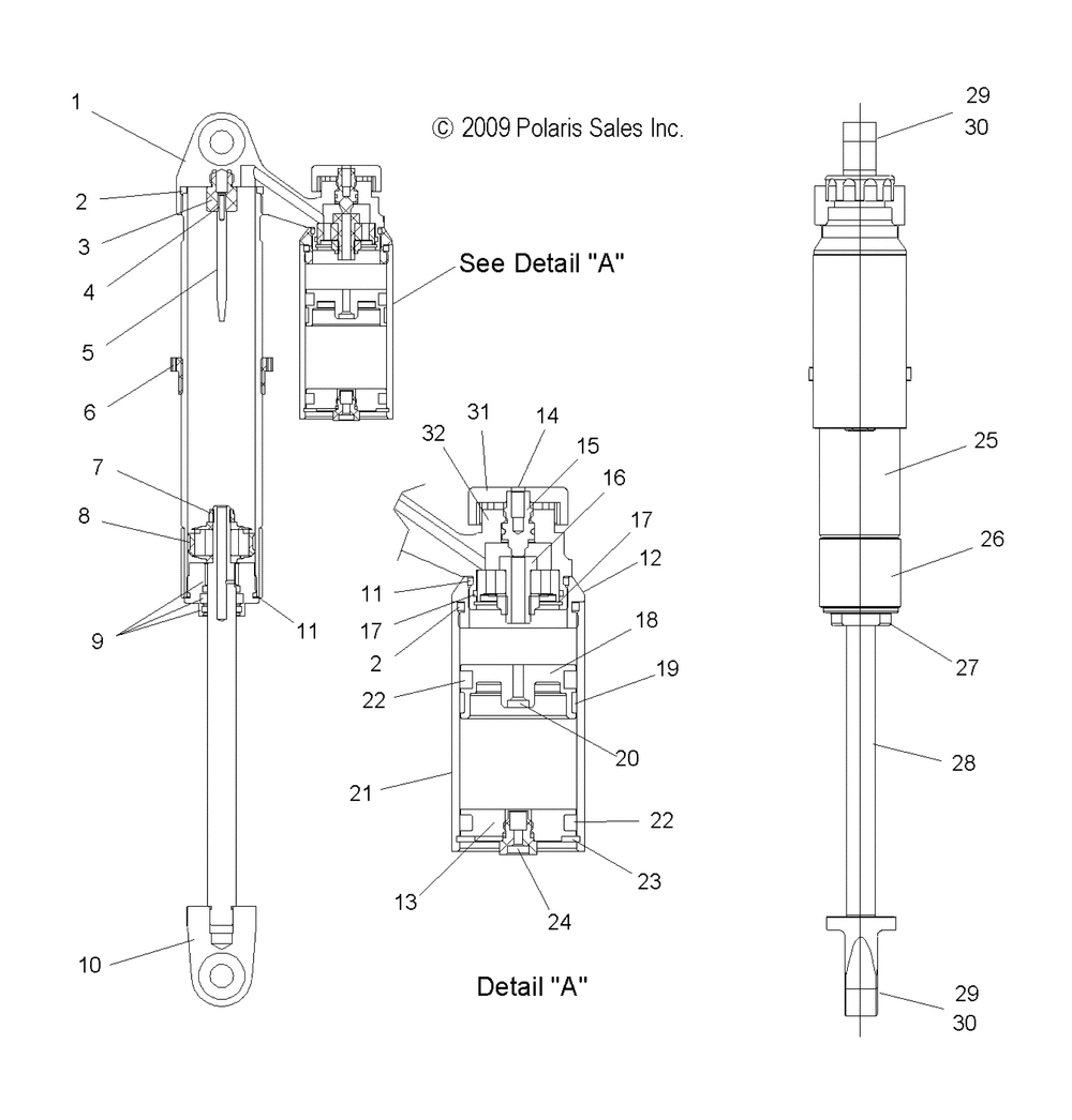 Suspension shock ifs internal components (7043534) - s10ps8 all options