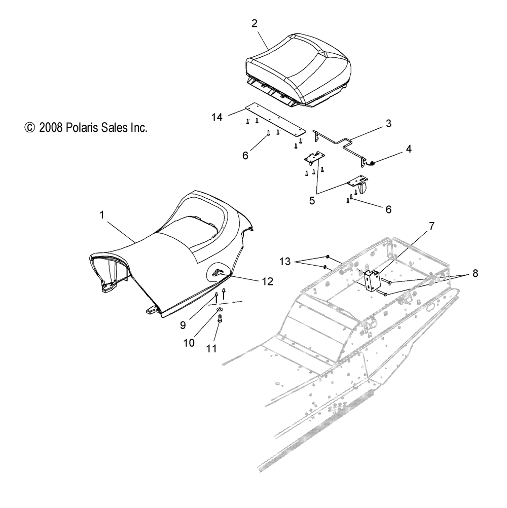 Body seat asm. - s10pt7fsl_fsm_fel