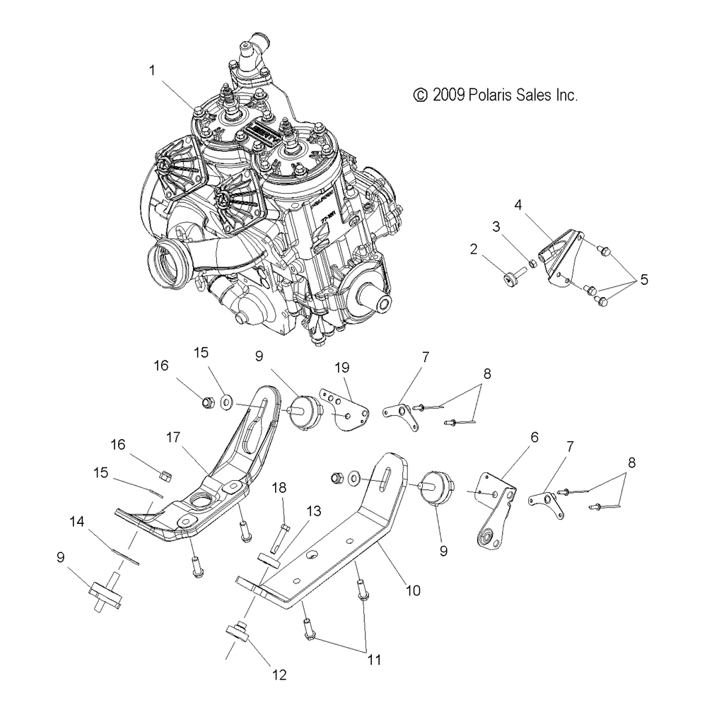 Engine mounting - s10pu6ksl_kel