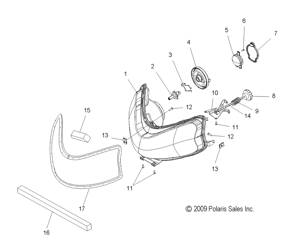 Electrical headlight - s10pu6ksl_kel