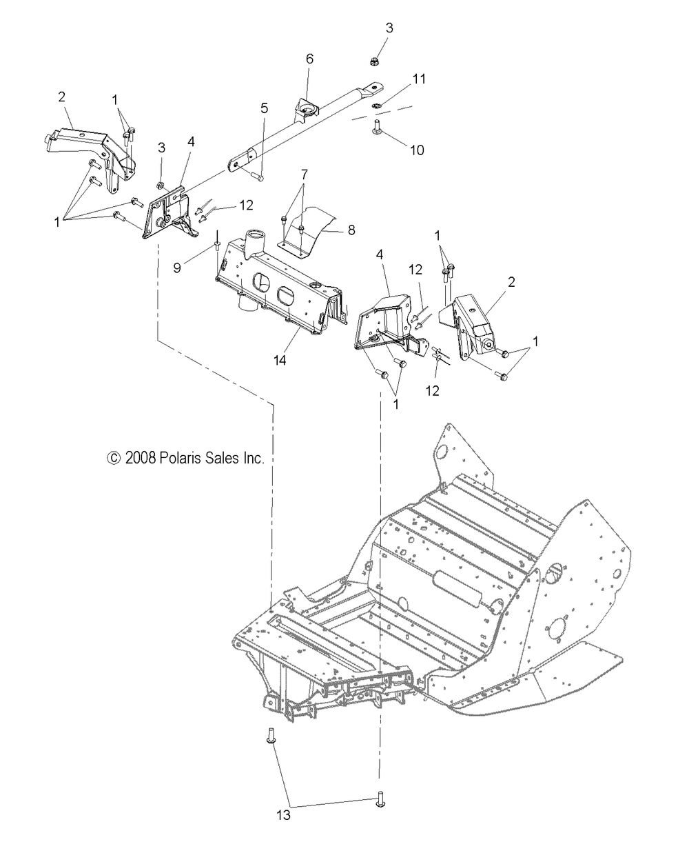 Chassis shock towers - s10pu7esl_eel