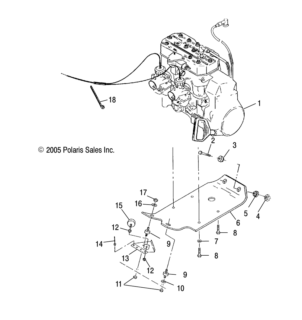 Engine mounting - s10su4bsl_bel