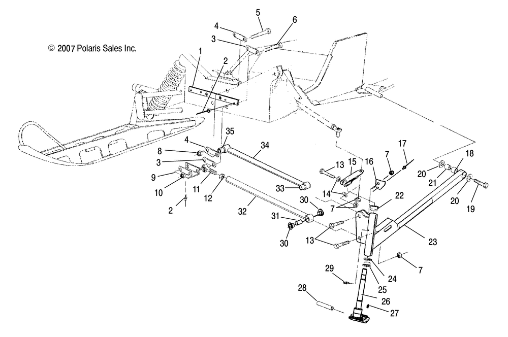 Suspension front - s10su4bsl_bel