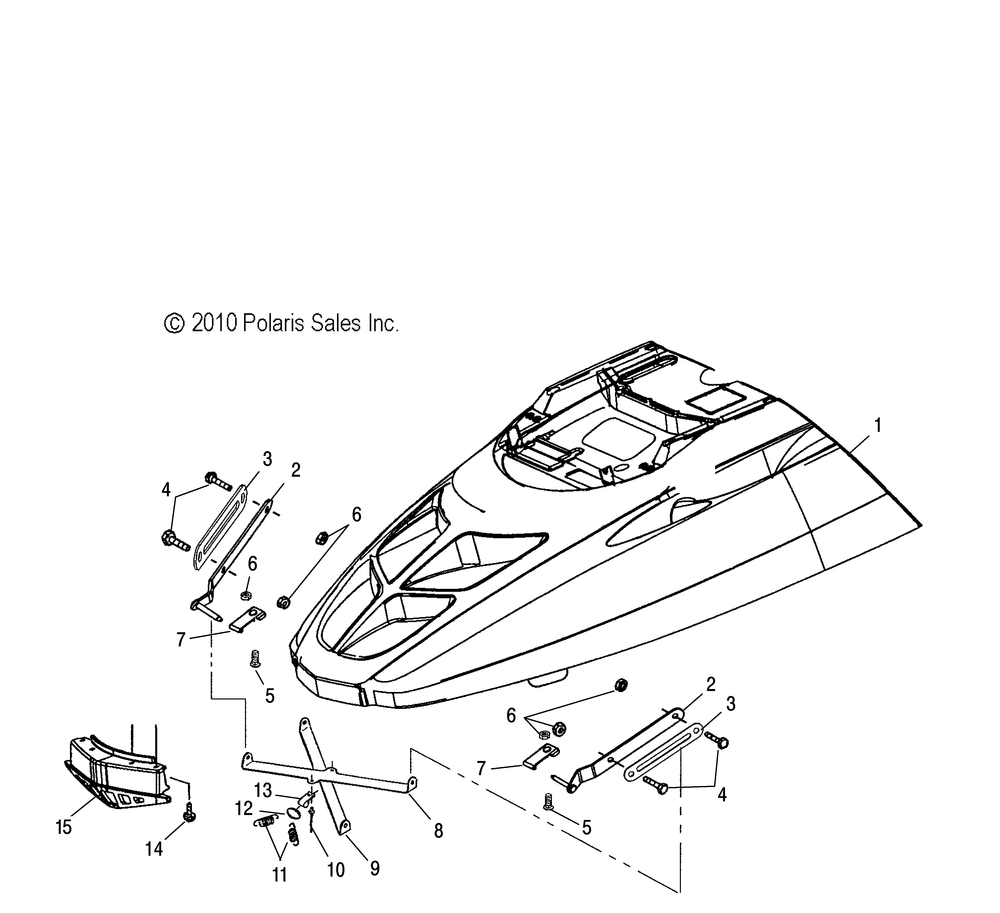 Body hood hinge and brace asm. - s10su4bsl_bel