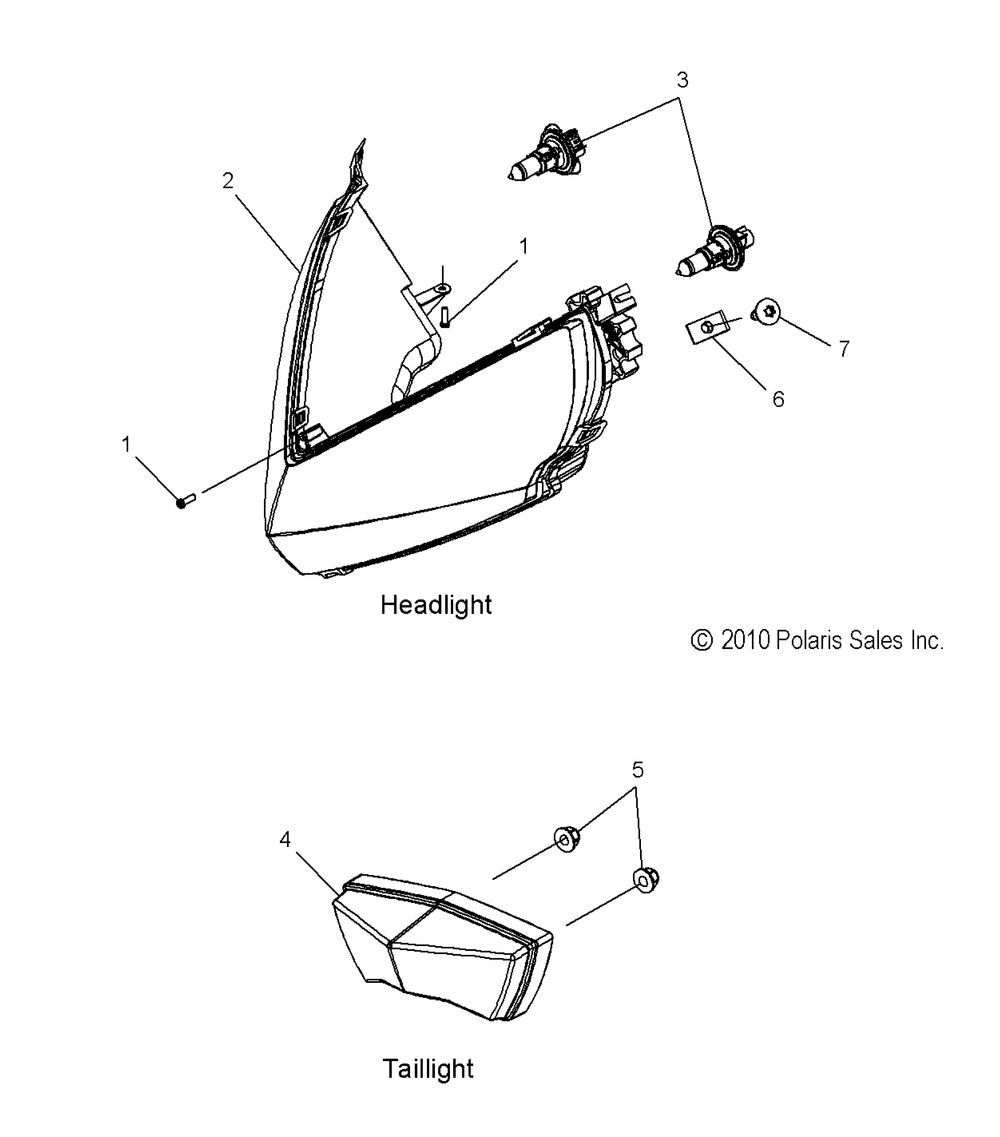 Electrical headlight and taillight - s13ba6gsl