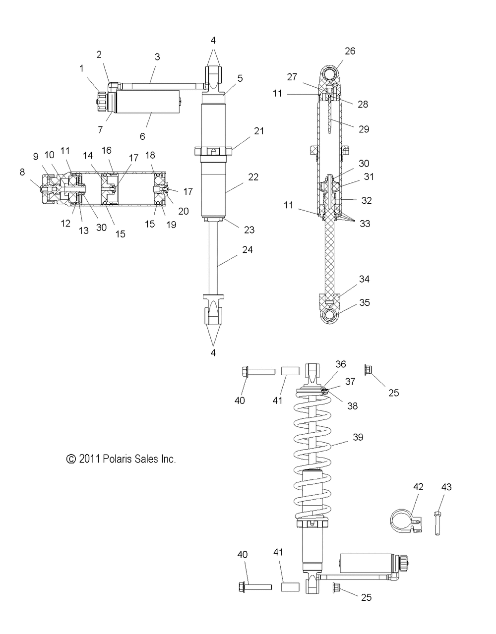 Suspension shock rear - s13ba6gsl