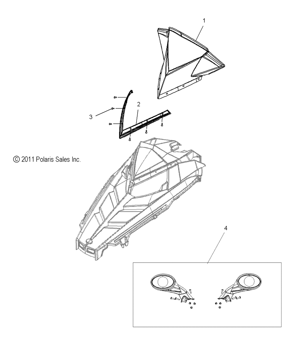 Body windshield - s13ba6gsl