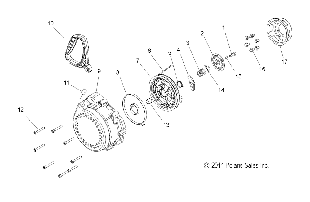 Engine recoil starter - s13ba6gsl