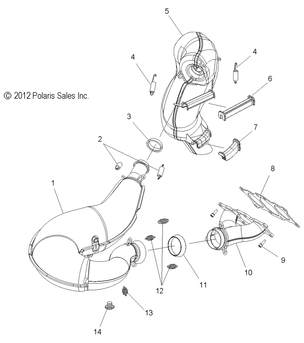 Engine exhaust - s13ba8_bc8_bd8_bs8