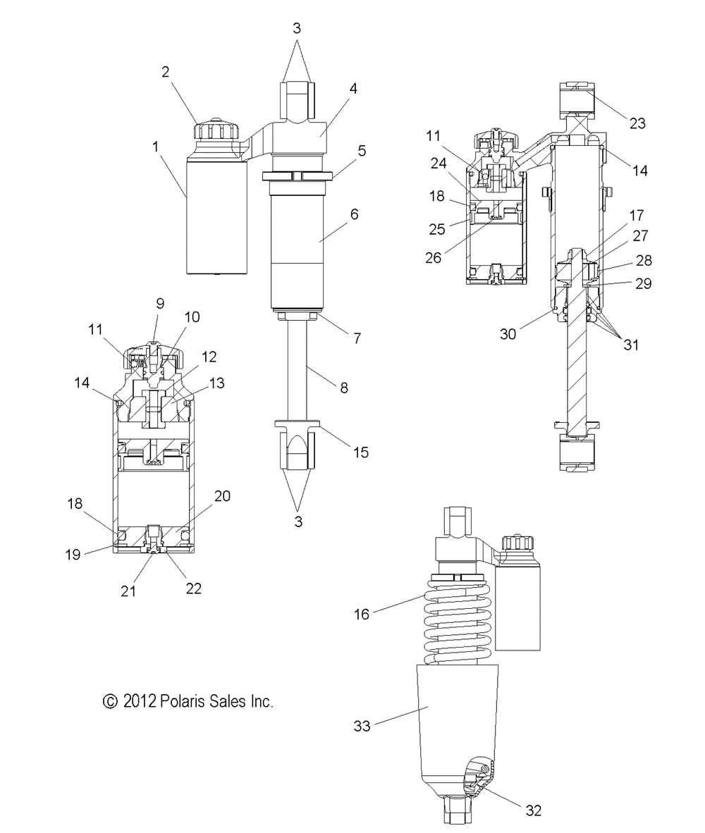 Suspension shock front - s13ba8_bc8_bd8_bs8