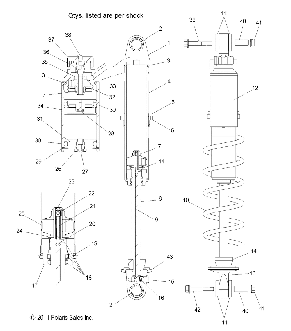 Suspension shock ifs (le) - s13ba8_bc8_bd8_bs8