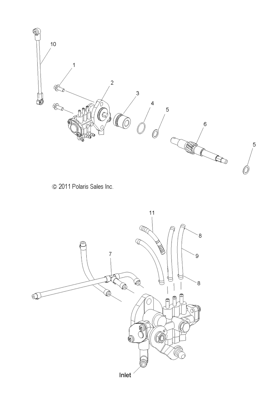 Engine oil pump and lines - s13bf6gsa_gsl