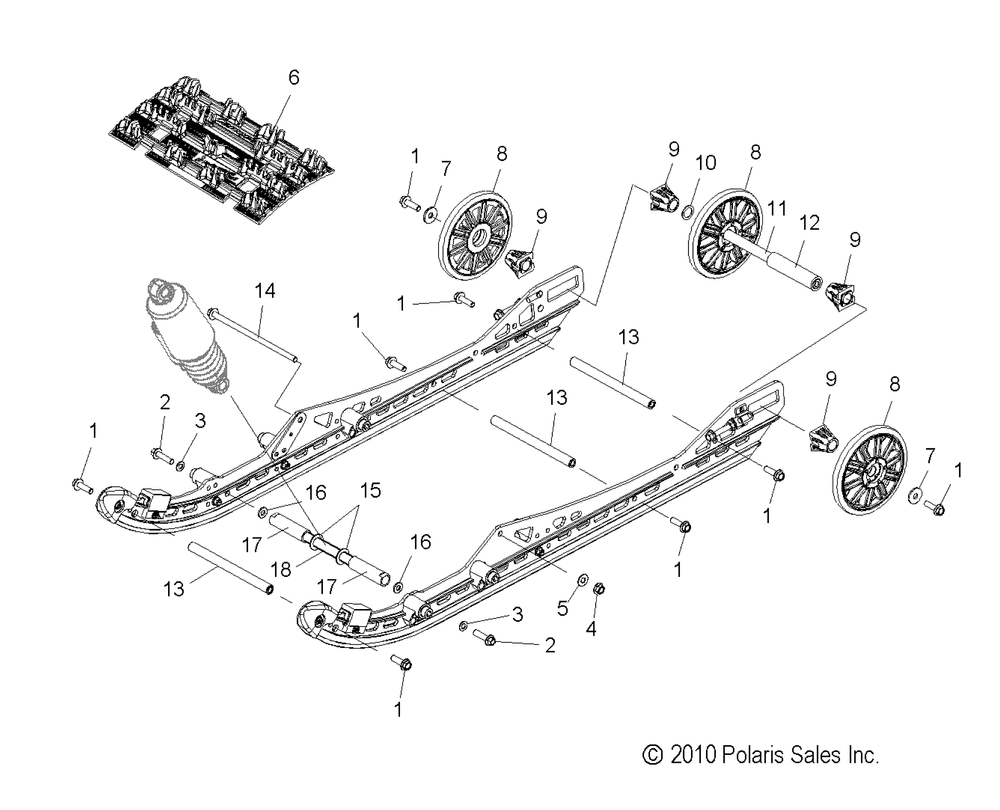 Suspension rear and track - s13bf8gsa_gsl