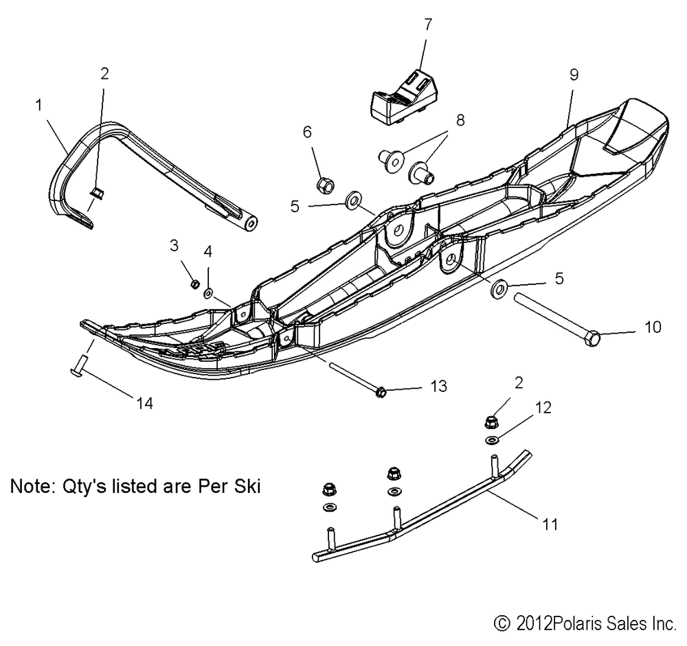 Steering ski asm. - s13bf8gsa_gsl