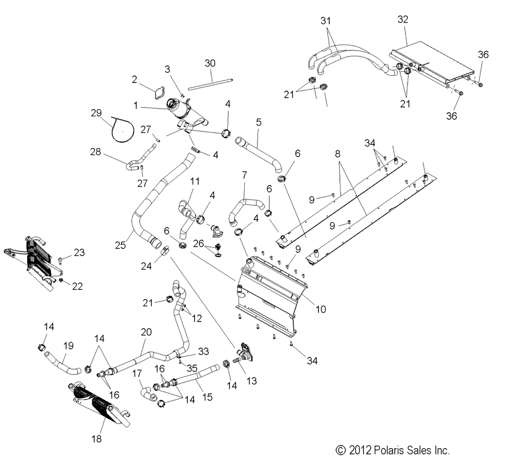 Engine cooling system - s13bf8gsa_gsl