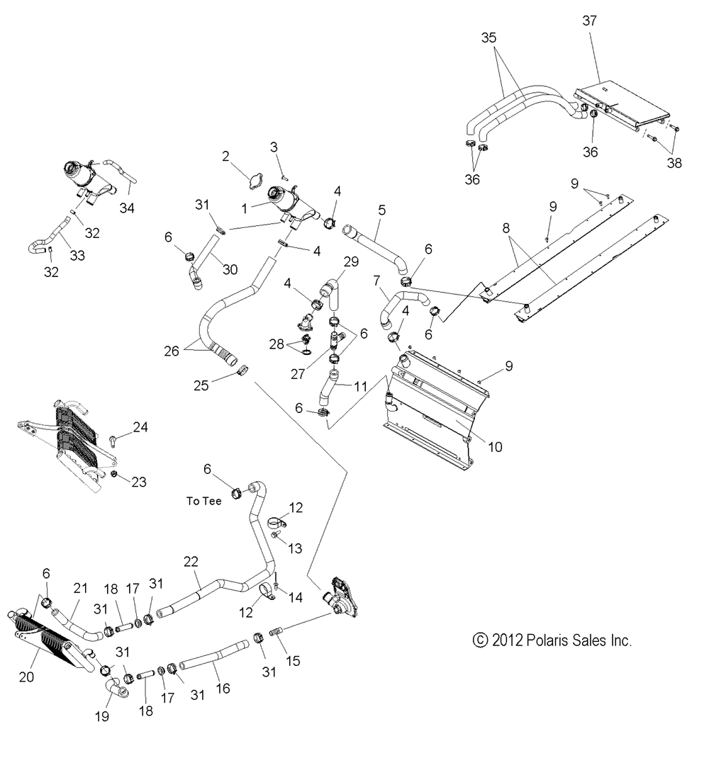 Engine cooling system - s13bp6gsa_gsl_gel_gsm