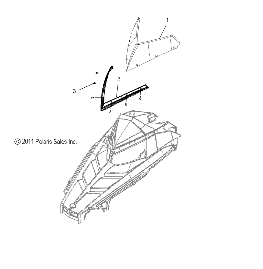 Body windshield - s13bp6gsa_gsl_gel_gsm