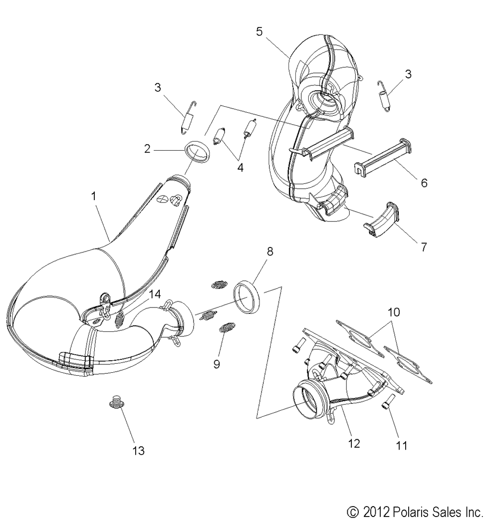 Engine exhaust - s13bp6gsa_gsl_gel_gsm