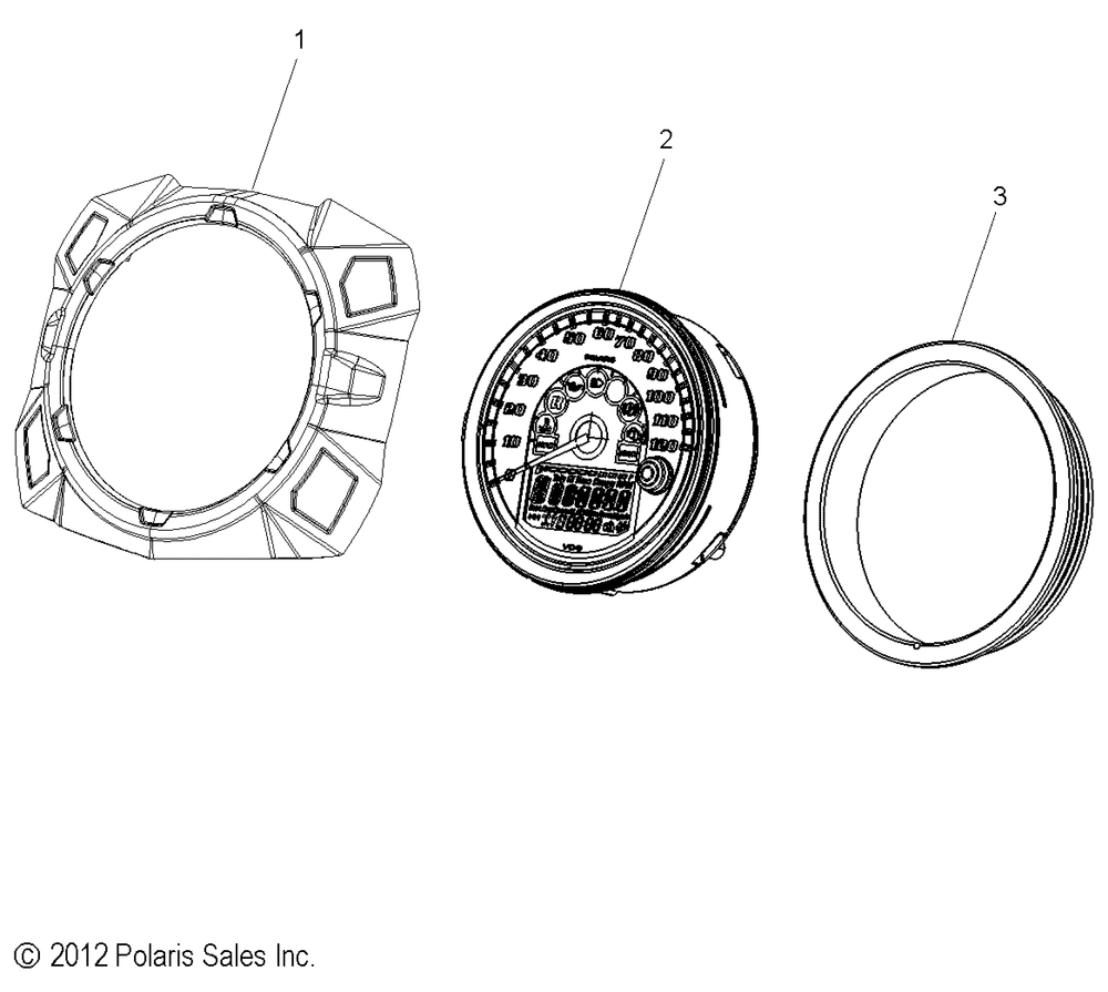 Electrical speedometer asm. - s13cb6_cp6