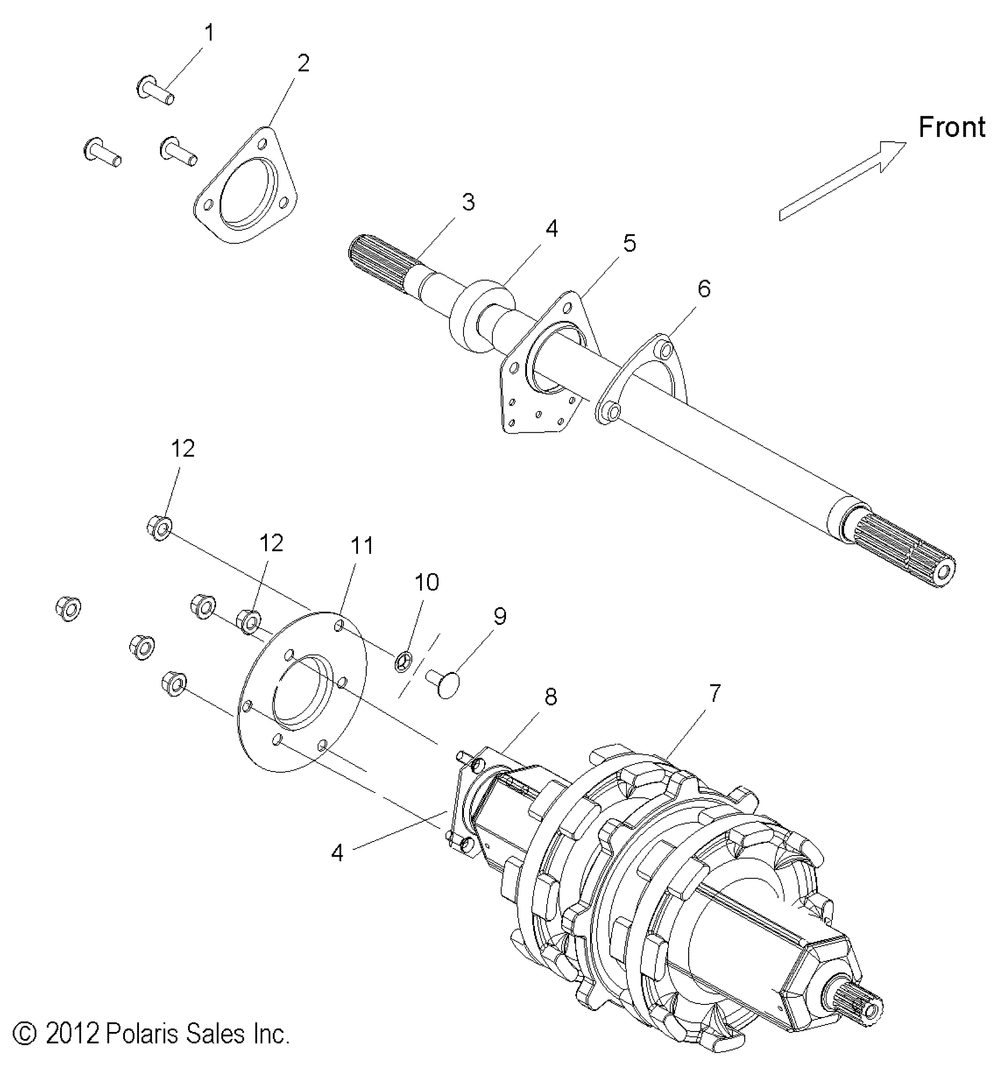 Drive train jackshaft and driveshaft - s13cg6gsa_gsl_gea