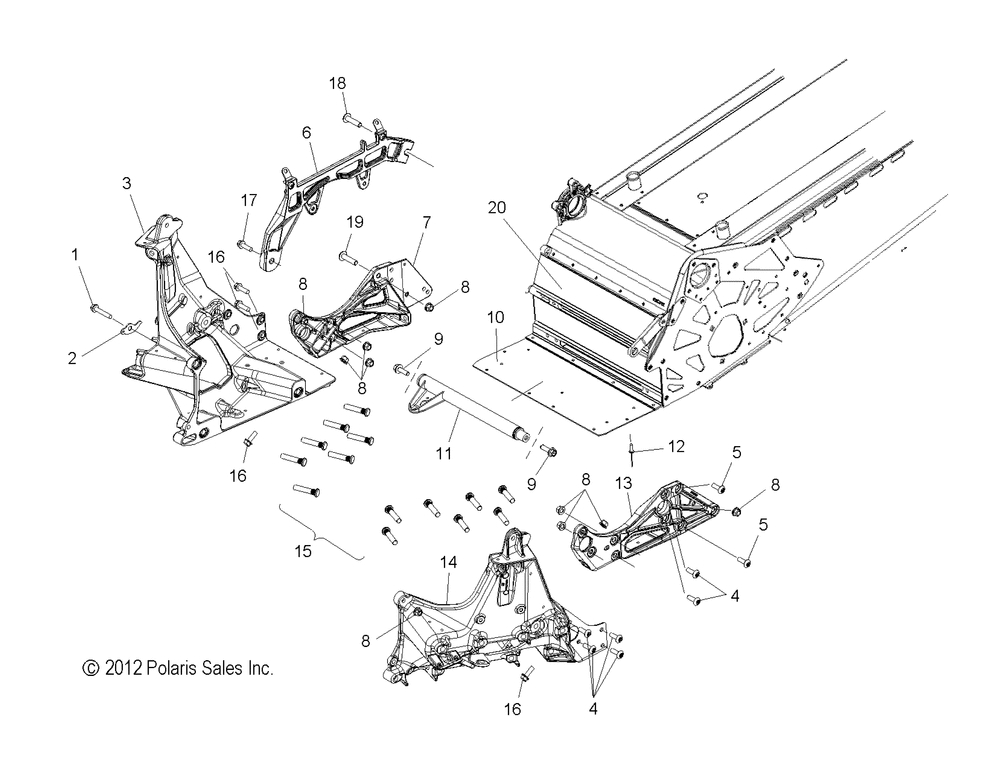 Chassis bulkhead asm. - s13cg8_ch8 all options