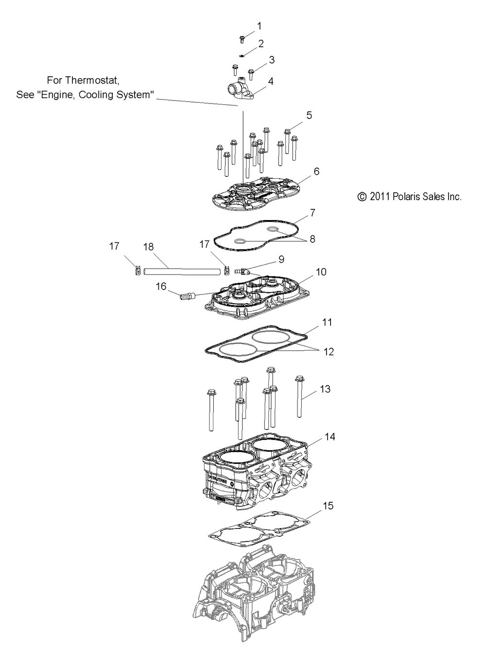 Engine cylinder - s13cl8_cw8 all options