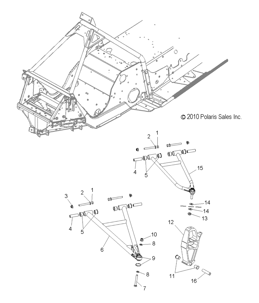 Suspension front control arms and spindle - s13mx6jsa_jea