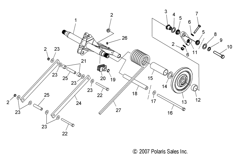 Suspension torque arm rear - s13mx6jsa_jea