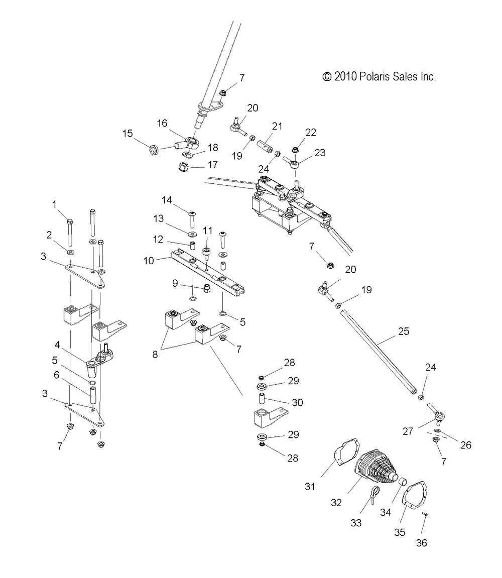 Steering lower and tie rods - s13mx6jsa_jea