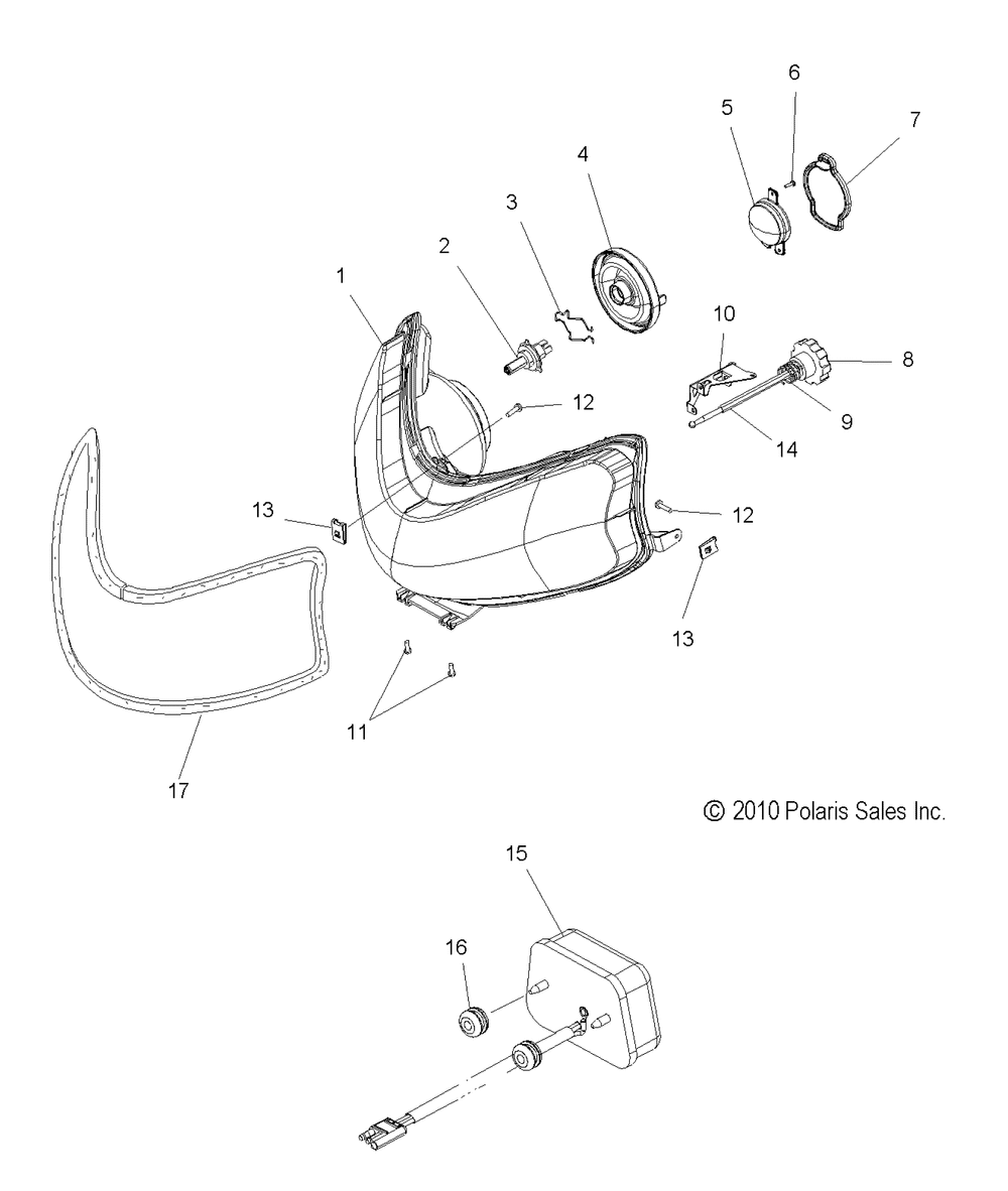 Electrical headlight and taillight - s13pb5bsa_bsl