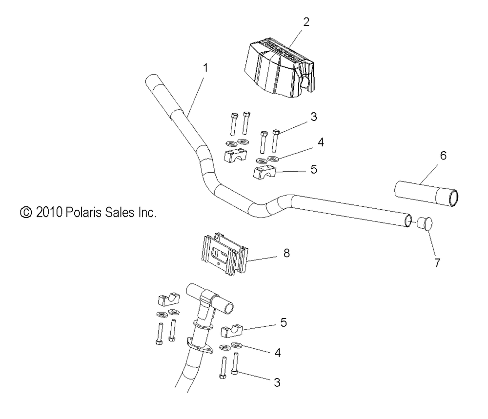 Steering handlebar mounting - s13pb5bsa_bsl