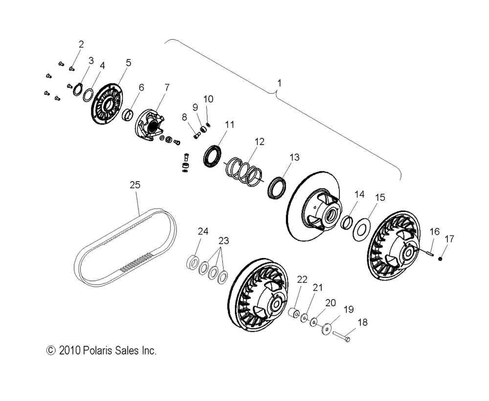 Drive train clutch secondary - s13pr5bsa_bsl_ps5bsl_bel