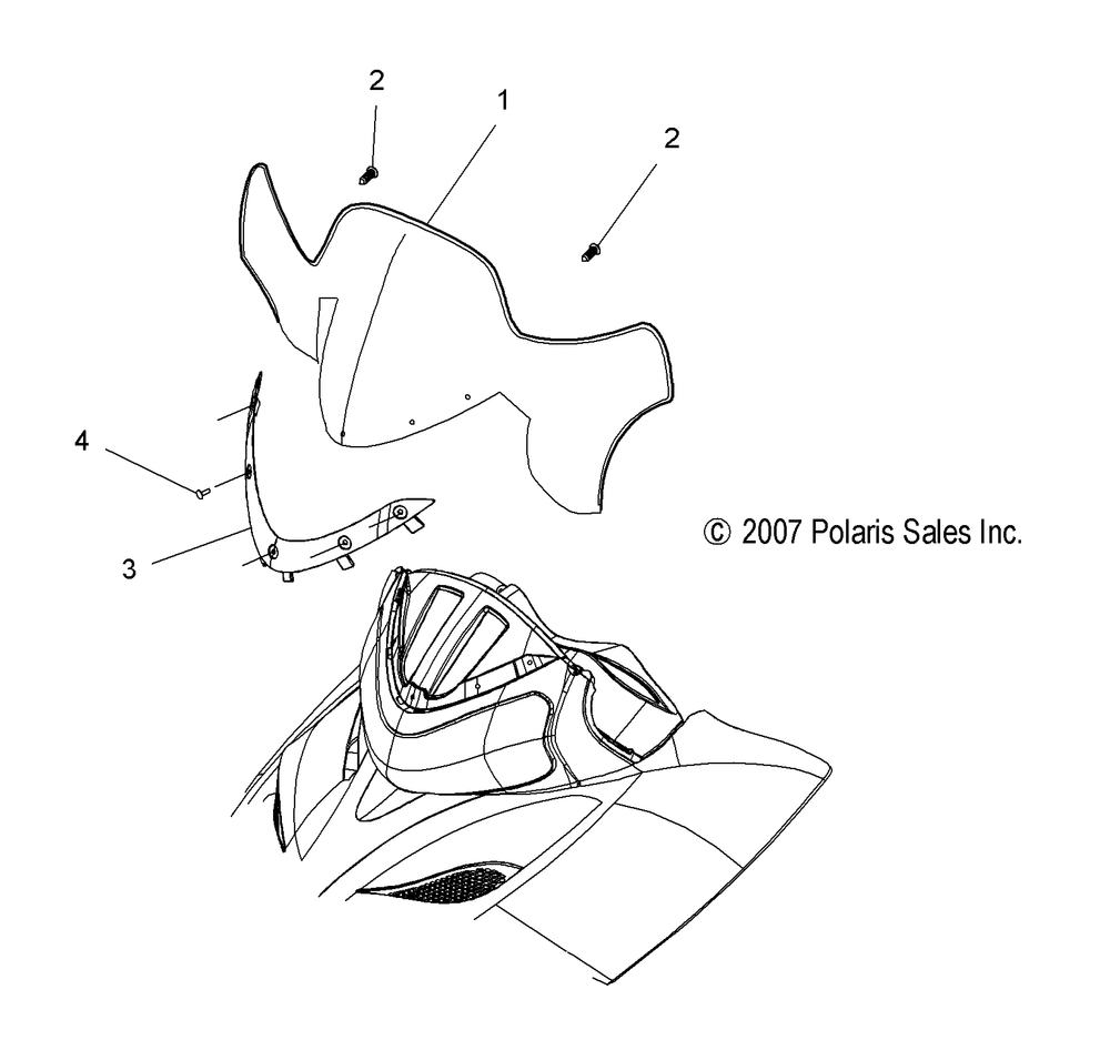 Body windshield - s13pr5bsa_bsl_ps5bsl_bel