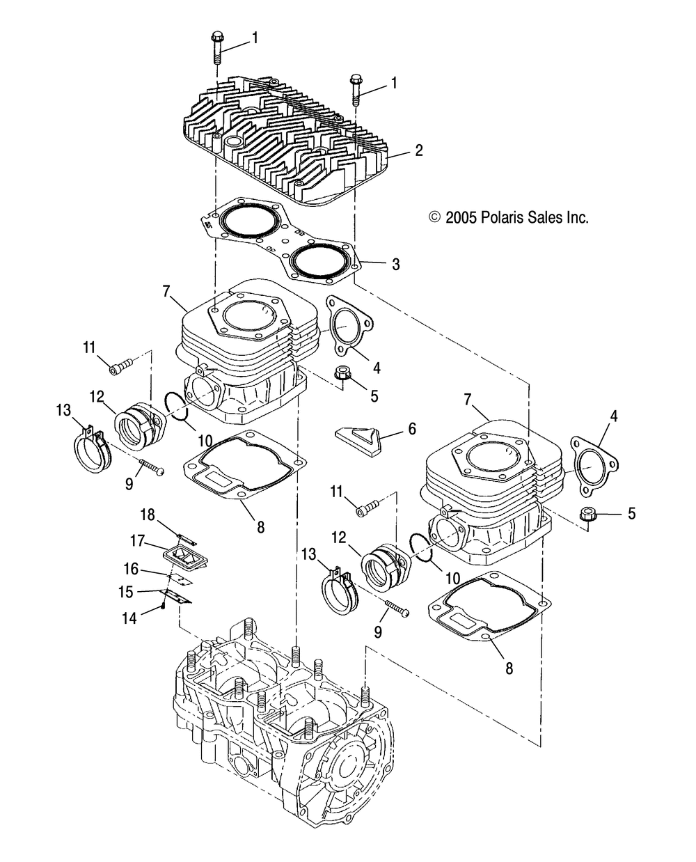 Engine cylinder - s13pt5bem_bsm_bsl