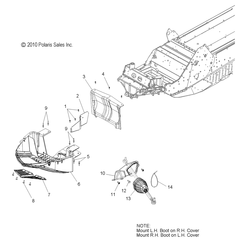 Body nosepan and tie rod boot - s13pu6nsl_nel