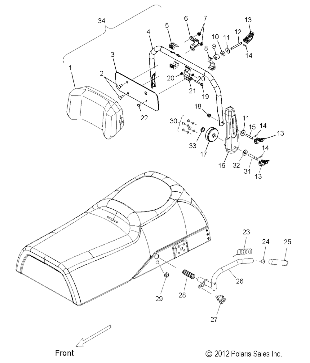 Body backrest and grabhandles - s13pu6nsl_nel