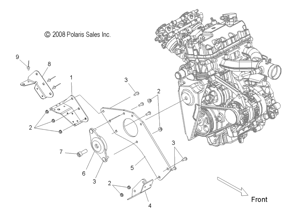 Engine mounting rh - s13pu7esl_eel