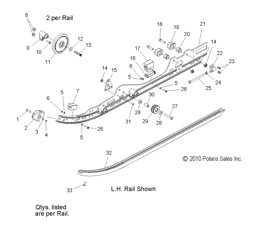 Suspension rail mounting - s15cb5bsa_bsl_bel