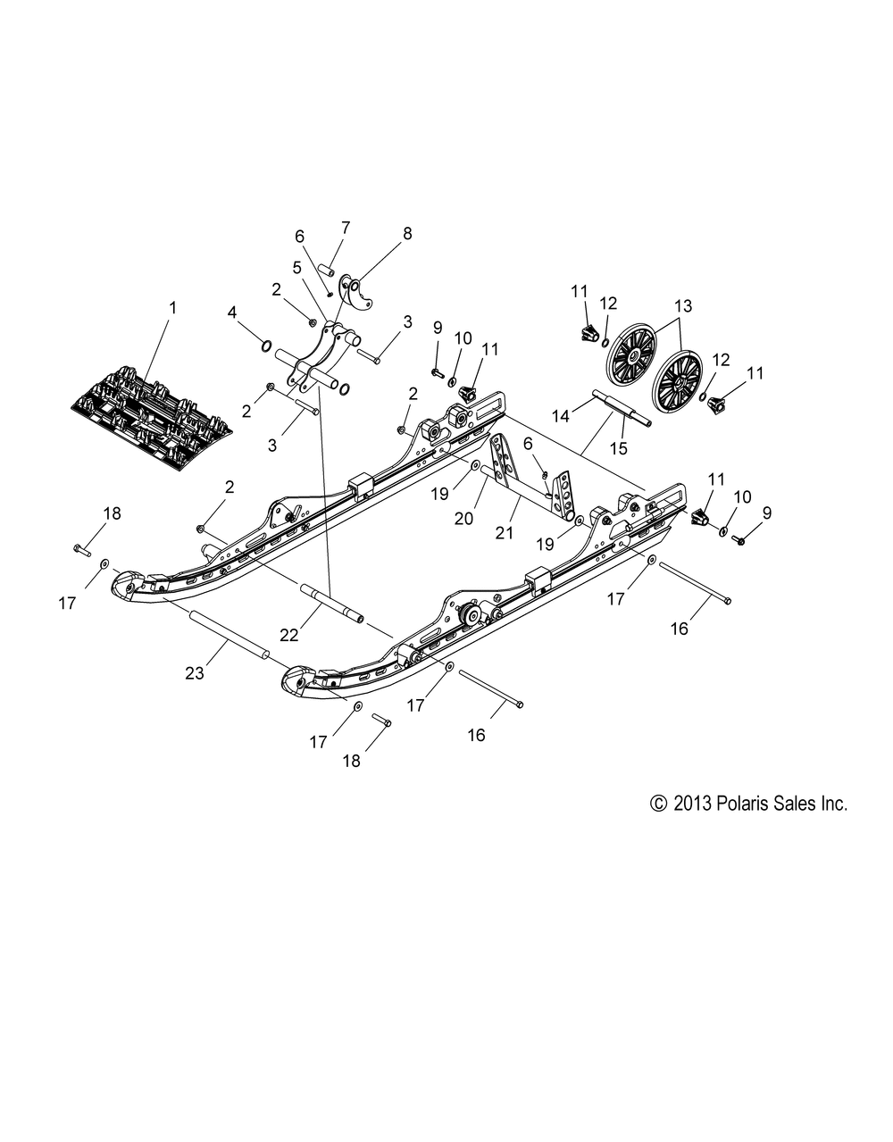 Suspension rear and track - s15cb5bsa_bsl_bel