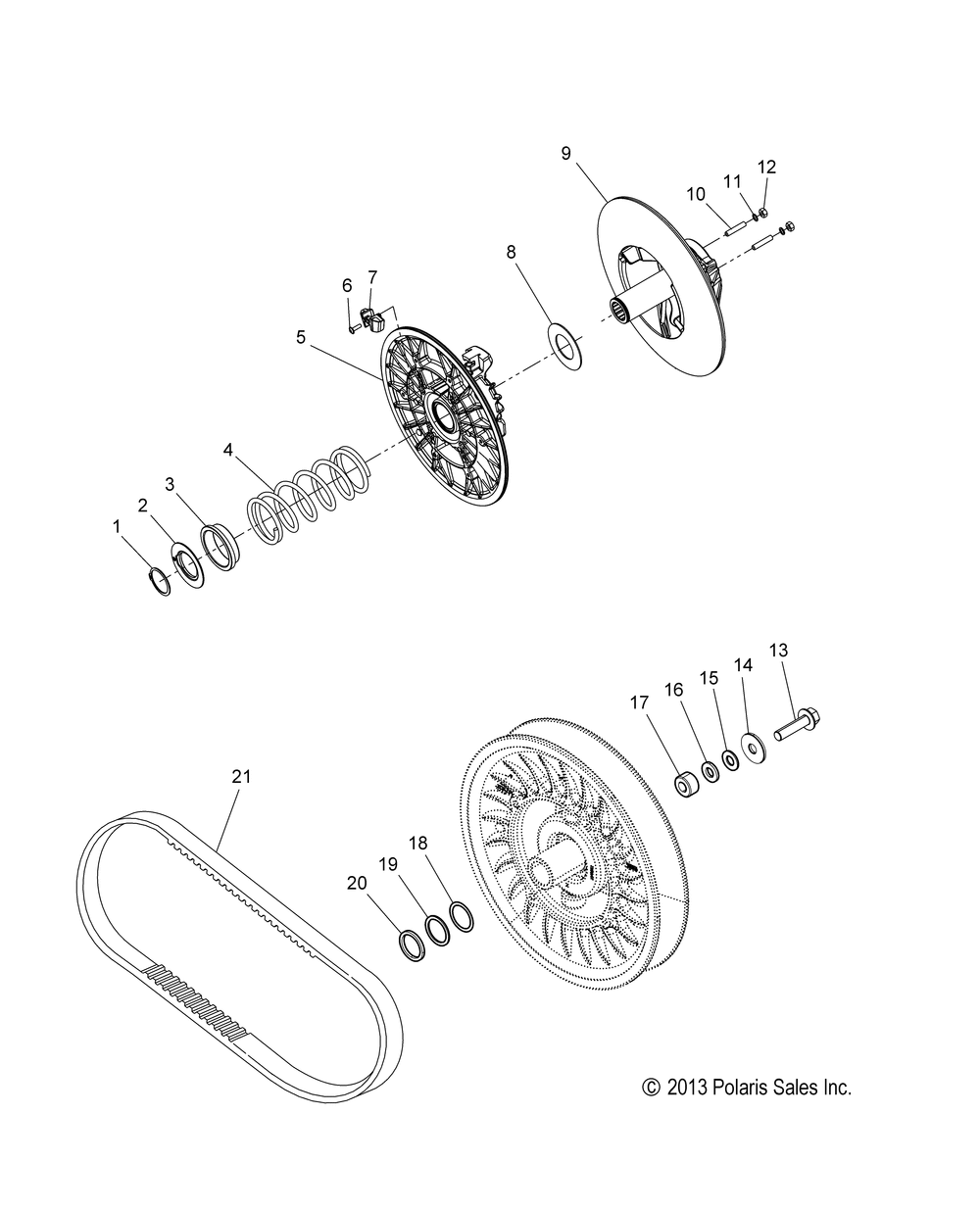 Drive train clutch secondary - s15cb5bsa_bsl_bel