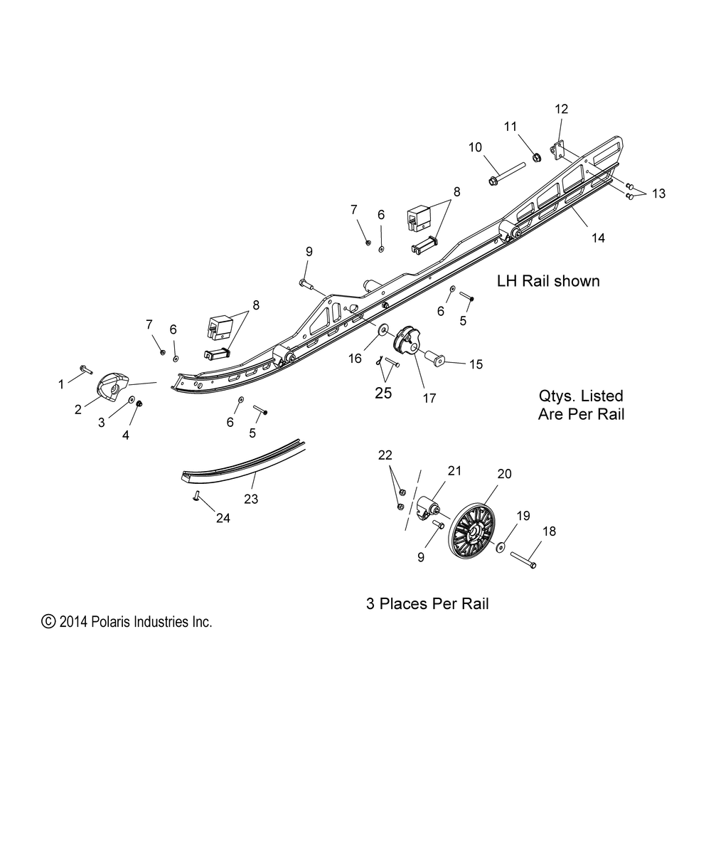 Suspension rail mounting (144 inch) - s15ck6 all options