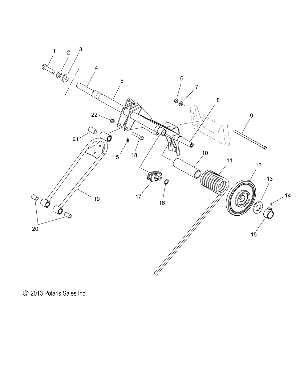 Suspension torque arm rear (144 inch) - s15ck6 all options