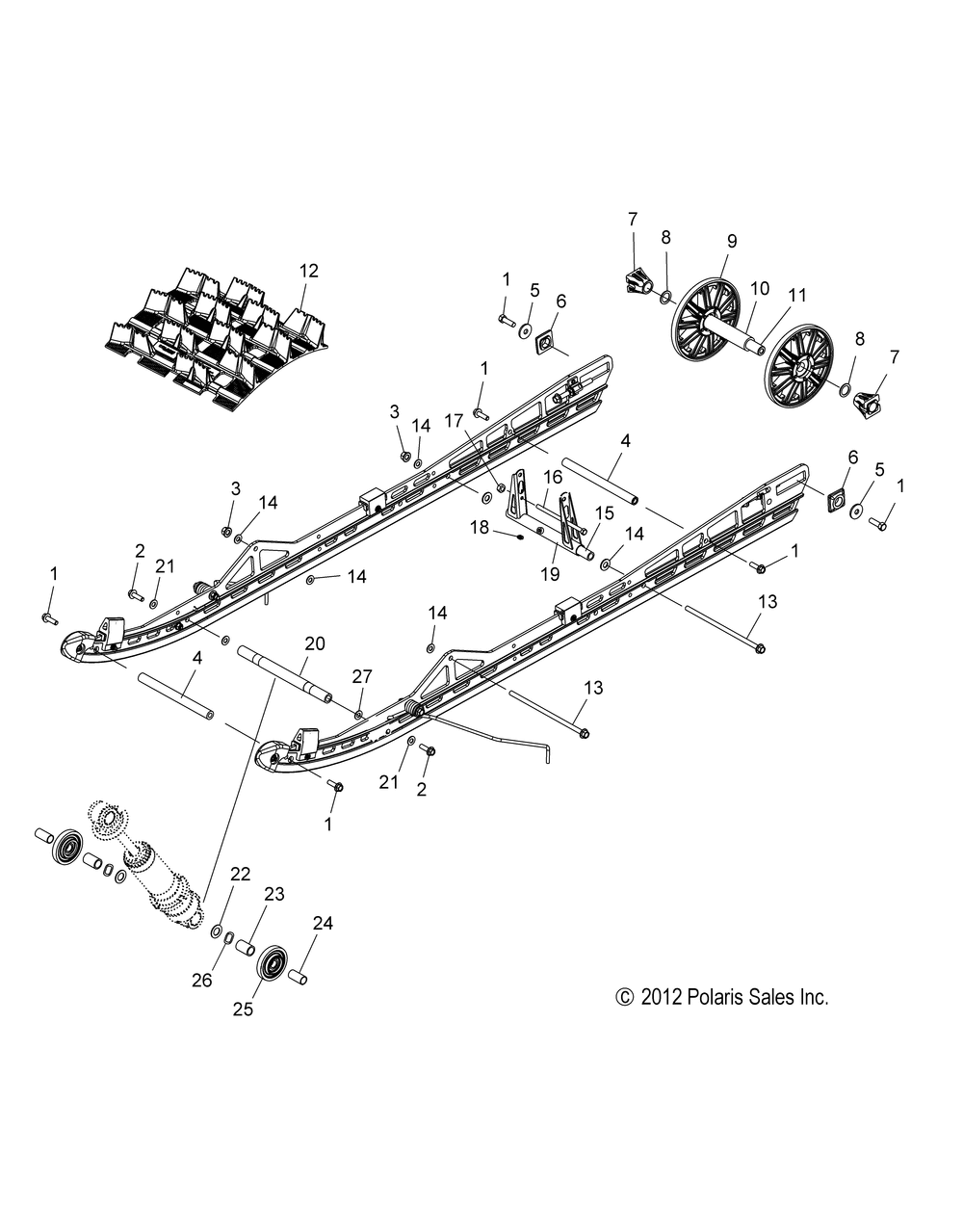 Suspension rear (le 155 inch) - s15cc6 all options