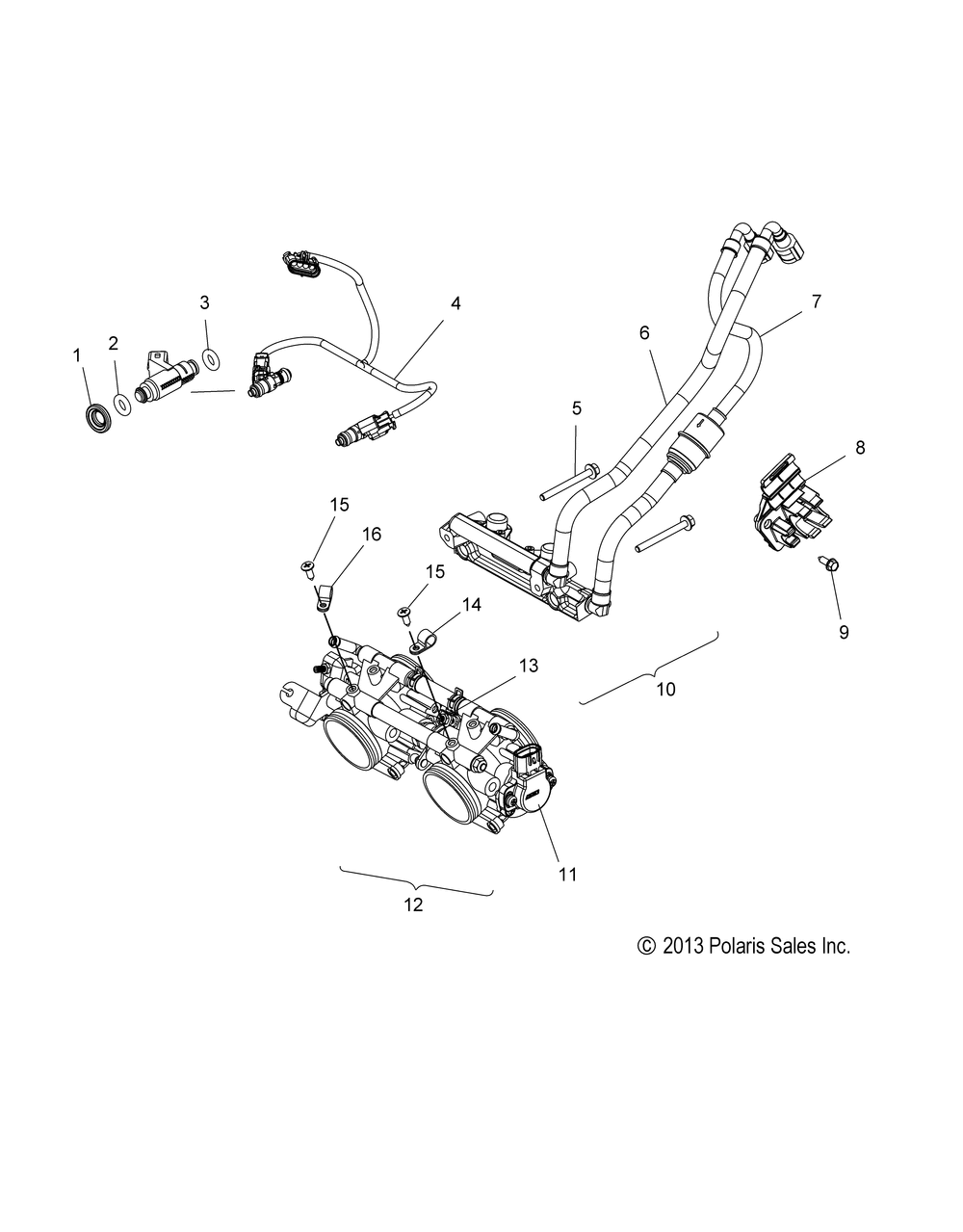 Fuel system rail lines and throttle body - s15cc6_ck6_cm6 all options