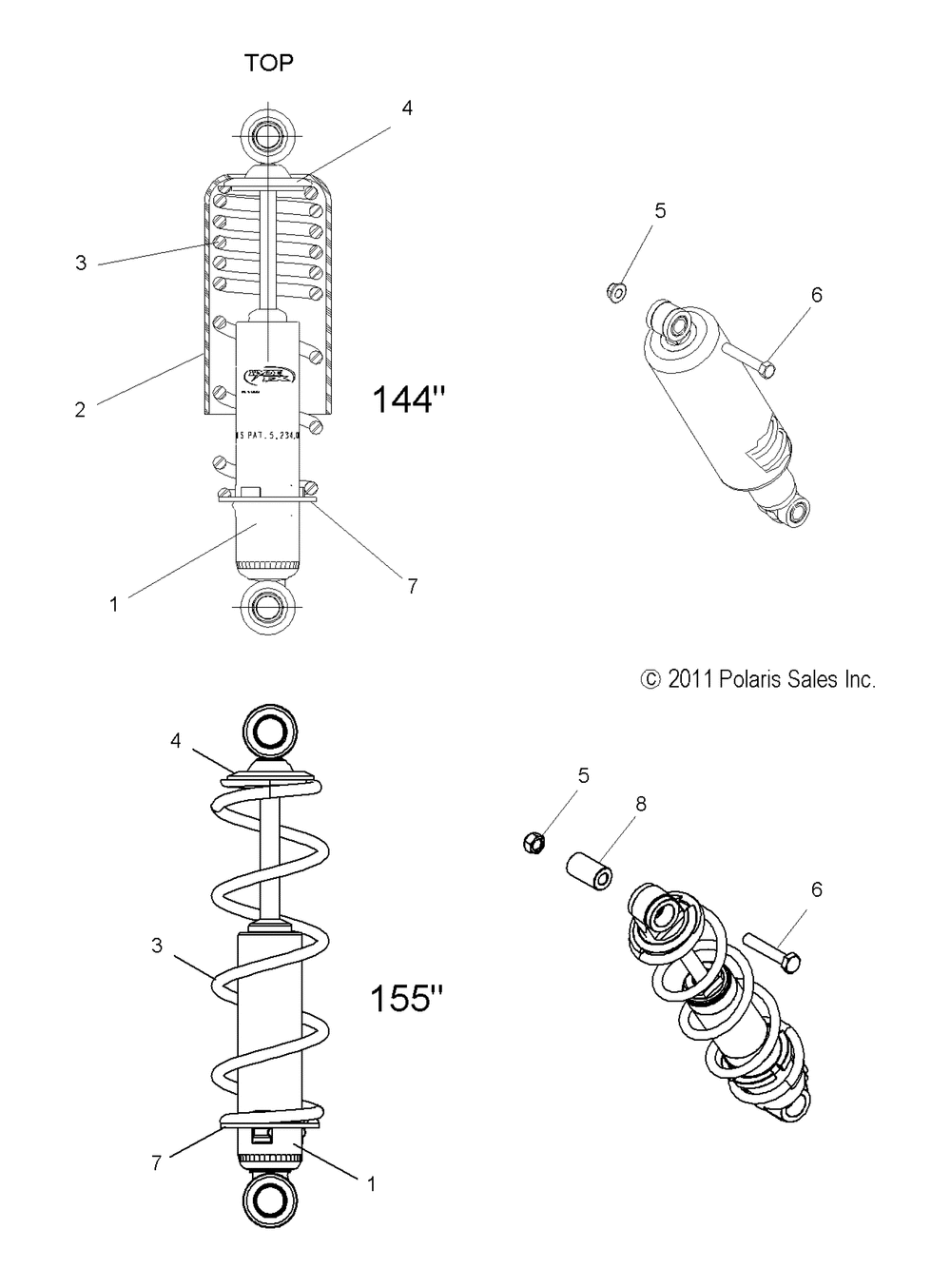 Suspension shock front track - s15ck6_cm6 all options