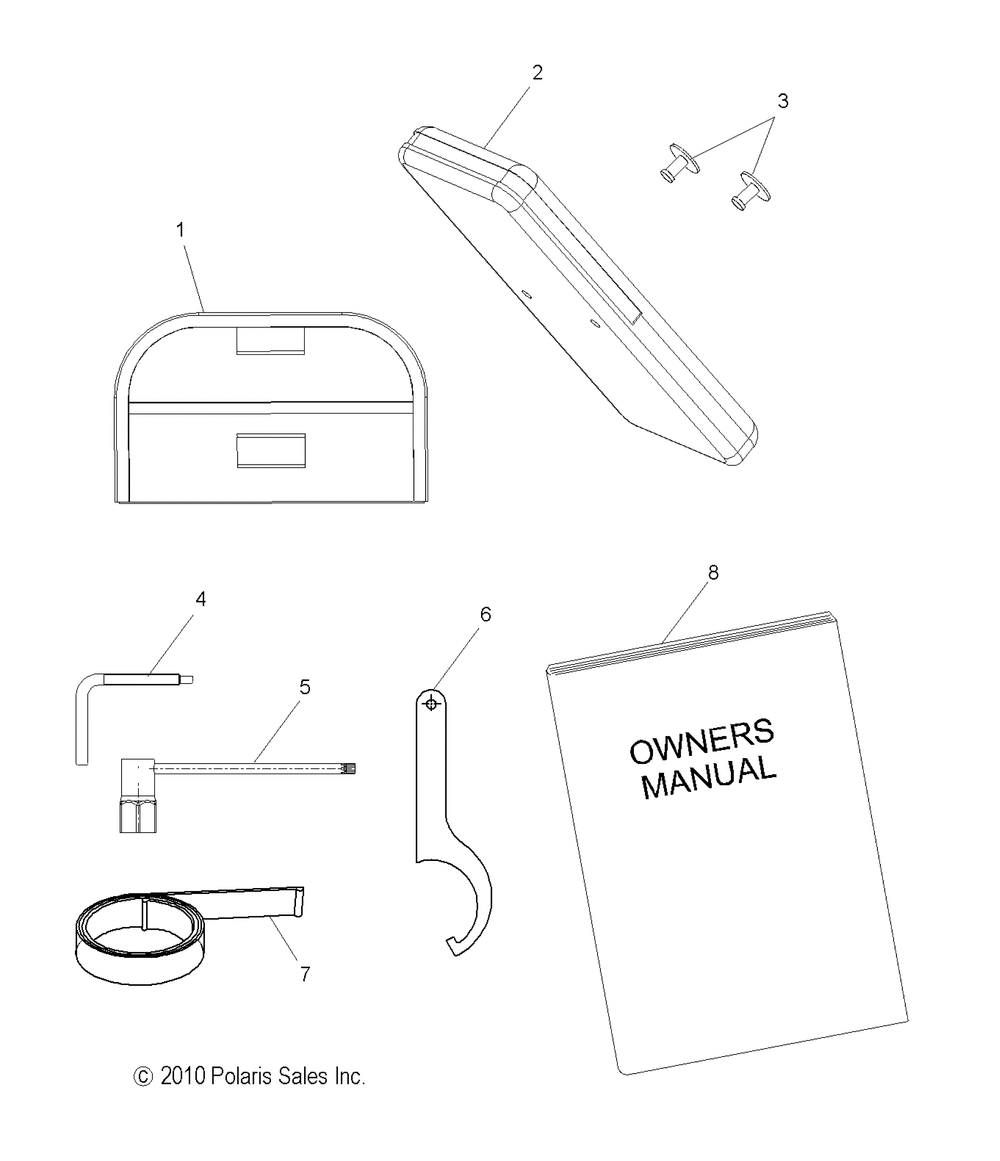 Tools tool kit and owners manual - s15cc6_ck6_cm6 all options